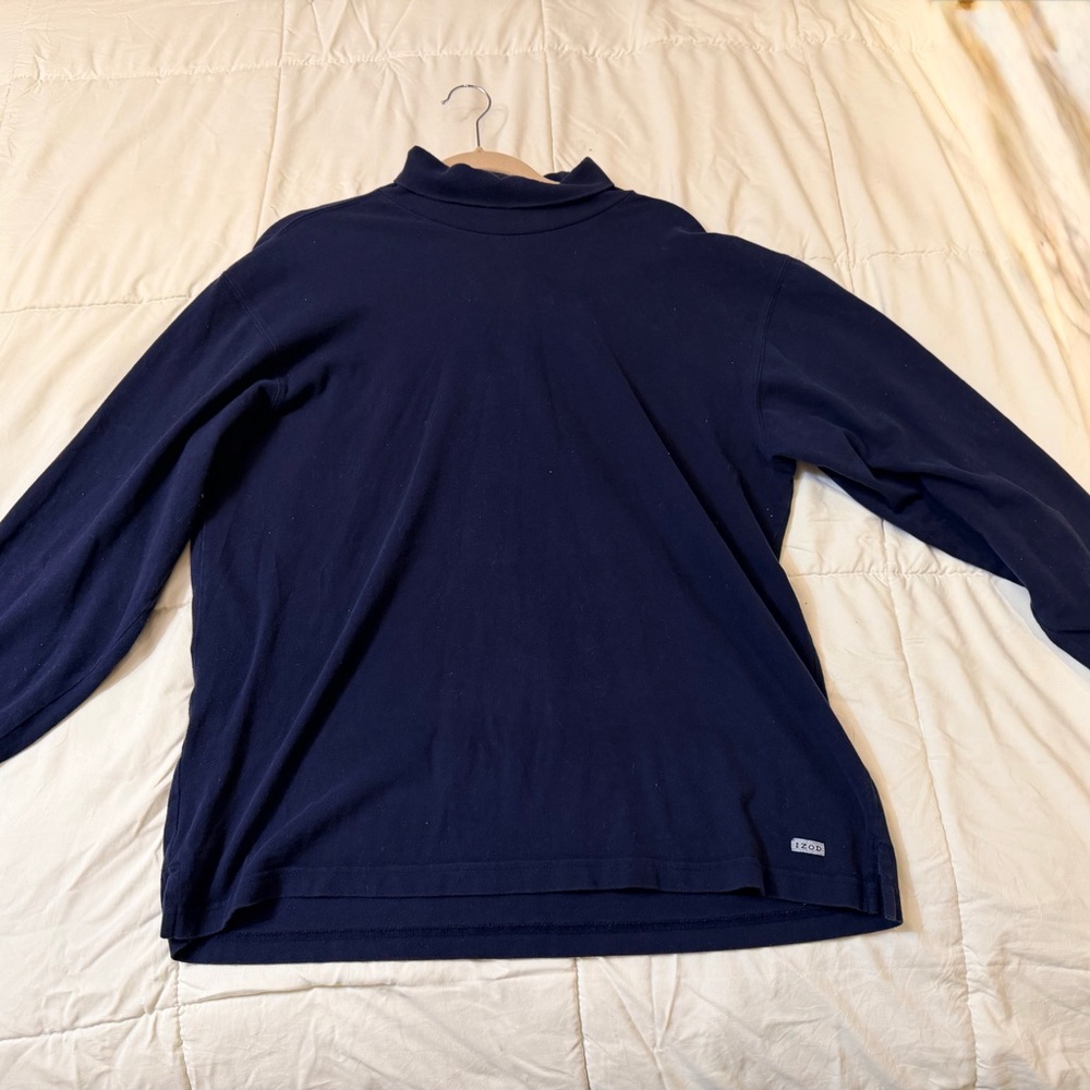 (1) Izod Men's Navy Turtleneck Sweater